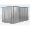 4M X 2.1M Flat Pack Container Store – Galvanised